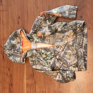 Carhartt 2T mossy oak 3/4 zip hoodie